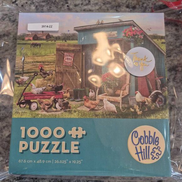 Cobble Hill The Happy Hen House 1000 pc Jigsaw Puzzle USED - Picture 6 of 10